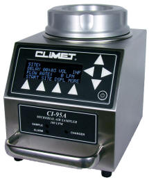 Climet CI-95A Microbial Sampler with Label Printer